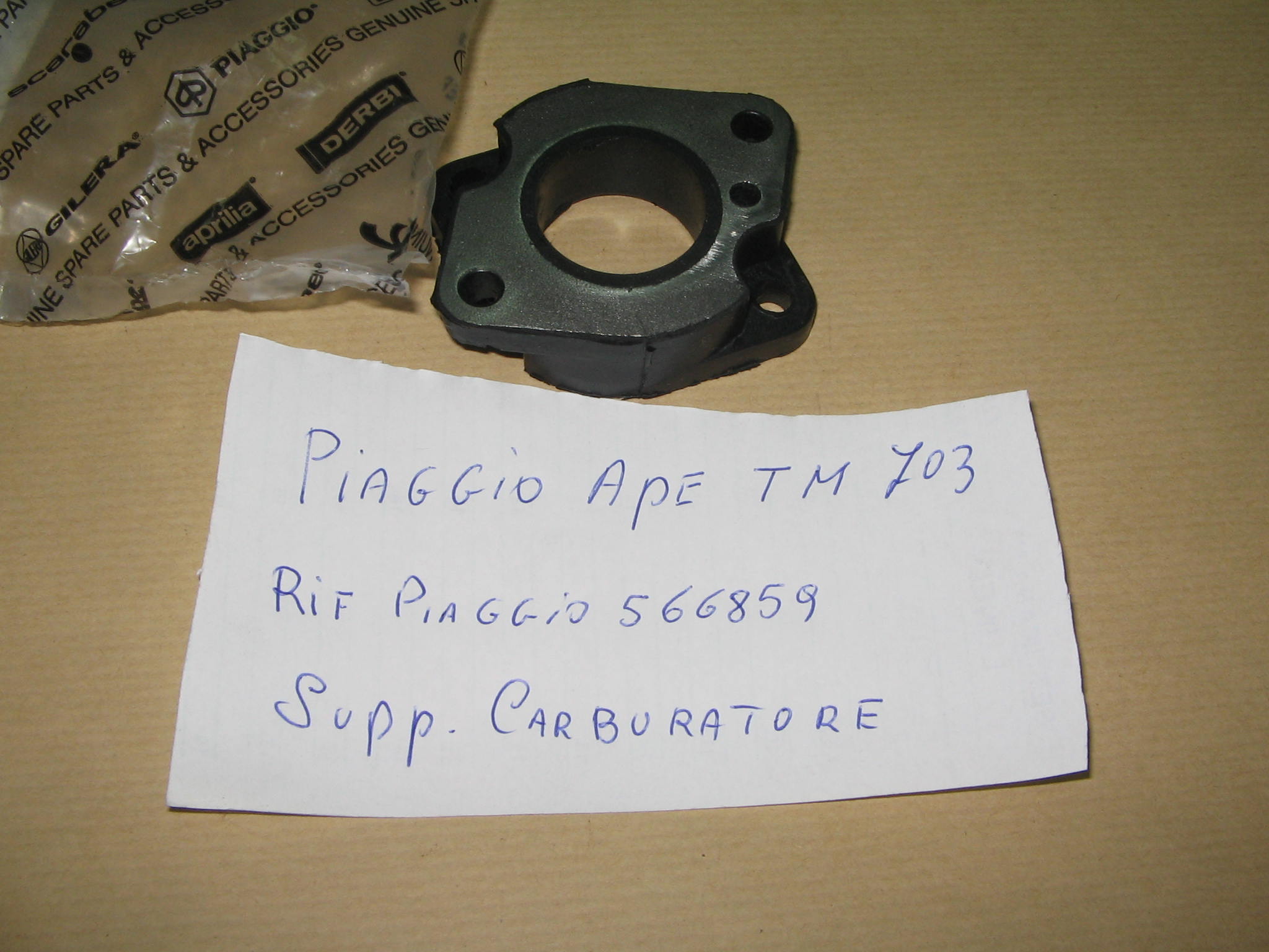 PIAGGIO APE SUPPORTO CARBURATORE N. 20823